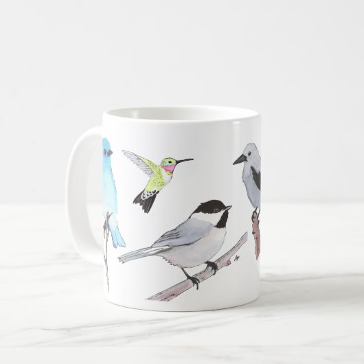 Vogelwelt-Tasse Kaffeetasse (Vorderseite Links)