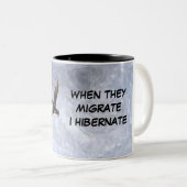 Vogelwelt-Tasse Zweifarbige Tasse (VorderseiteRechts)