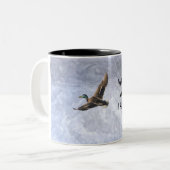 Vogelwelt-Tasse Zweifarbige Tasse (Vorderseite Links)