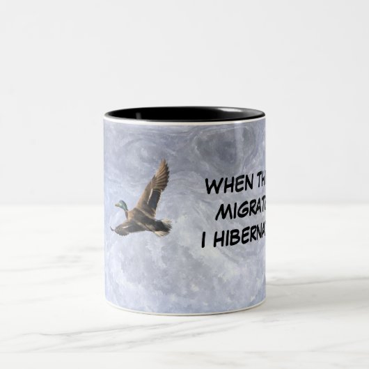 Vogelwelt-Tasse Zweifarbige Tasse (Mittel)