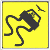 Vogelwerfer Aufkleber (Vorderseite)