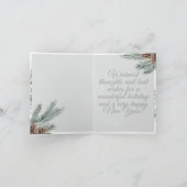 Vogelwinterkarte Dankeskarte (Innenseite)
