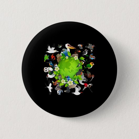 Vogelzucht im Cartoon - Erde - Tag 2 Button (Vorderseite)