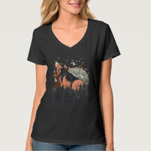 Vogelzucht Vollmond-Raubtier T-Shirt