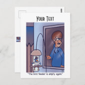 Vogelzuführungskarte Postkarte (Vorne/Hinten)