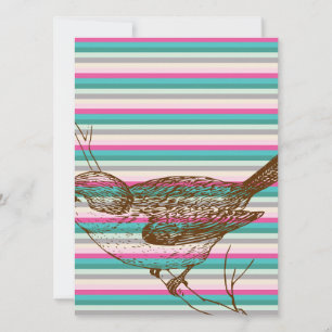 Vogelzweig Tiere Natur bunte Muster Kunst