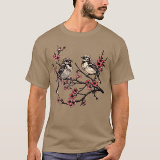 Vogelzweig-Vogelbeobachtung Watching Watcher Vinta T-Shirt