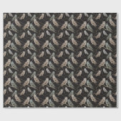Vogelzweig: Vogelperche. Geschenkpapier (Flach)