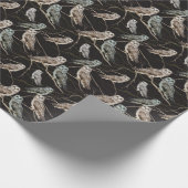Vogelzweig: Vogelperche. Geschenkpapier (Ecke)