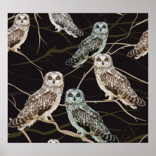 Vogelzweig: Vogelperche. Poster (Vorne)