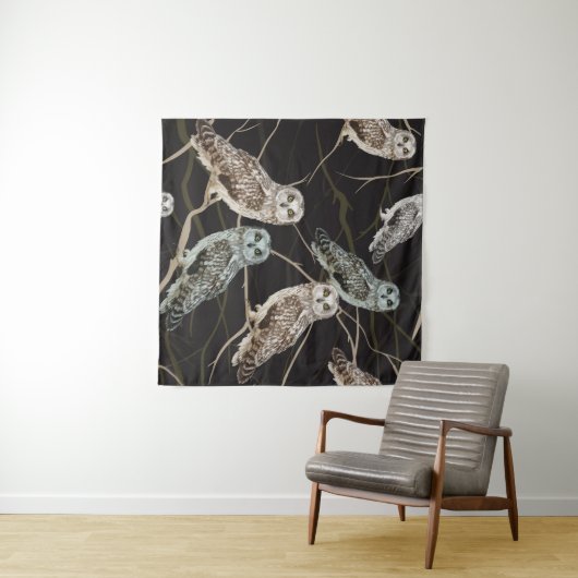 Vogelzweig: Vogelperche. Wandteppich (Beispiel (Horizontal))