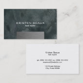 Vogue Artistic Steel Akzent Visitenkarte (Vorne/Hinten)