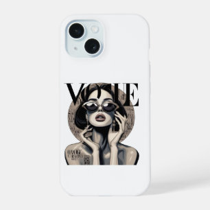 Vogue Ästhetik Mädchen iPhone-Hülle   Luxusmode iPhone 15 Hülle