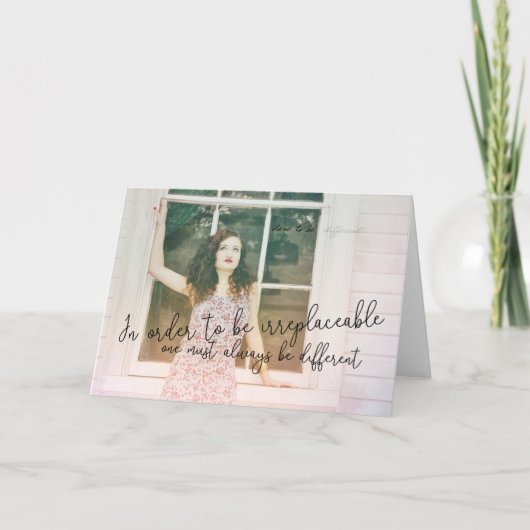 VOGUE Grußkarte Dankeskarte (Vorderseite)