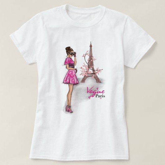 Vogue Paris Style T-Shirt (Design vorne)