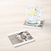 Vogue Tripp Rechteckiger Pappuntersetzer (Vor Ort)