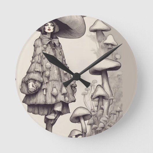 Vogue Tripp Runde Wanduhr (Vorderseite)