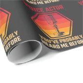 Voice-Actor Heard-Film Radio Mikrofon-Lautsprecher Geschenkpapier (Rolleneckpunkt)