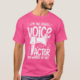 Voice Actor Voice over Actress Schauspiel Talent V T-Shirt