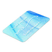 "Voice" Blue Throat Chakra Inspirierend Wörtermagn Magnet (Linke Seite)