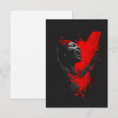 Voice in Red Dankeskarte (Vorne/Hinten)