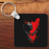 Voice in Red Schlüsselanhänger (Vorderseite)