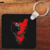 Voice in Red Schlüsselanhänger (Rückseite)