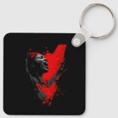 Voice in Red Schlüsselanhänger (Rückseite)