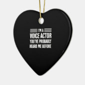 Voice-over-Künstler Voice-Schauspiel Premium-Gesch Keramik Ornament (Links)