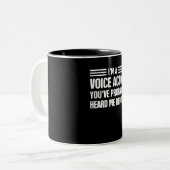 Voice-over-Künstler Voice-Schauspiel Premium-Gesch Zweifarbige Tasse (Vorderseite Links)