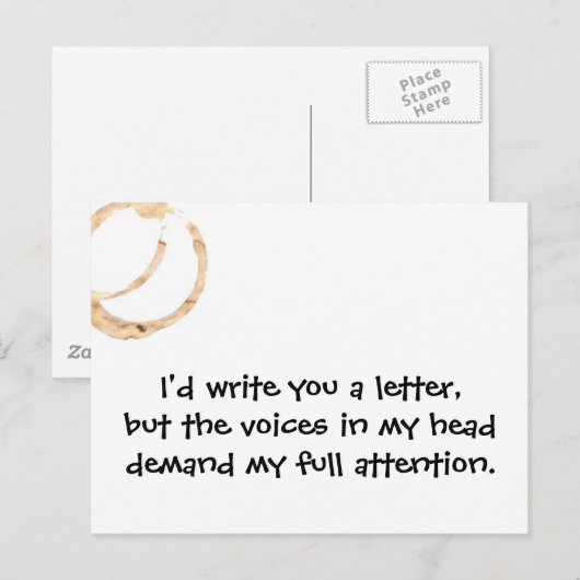 Voice Postcard Postkarte (Vorne/Hinten)