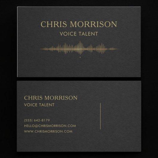 Voice Talent Visitenkarte