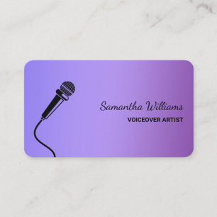 Voiceover Artist Podcaster Visitenkarte