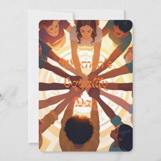 “Voices of Equality: A Tribute to Women's Power” Einladung (Vorderseite)