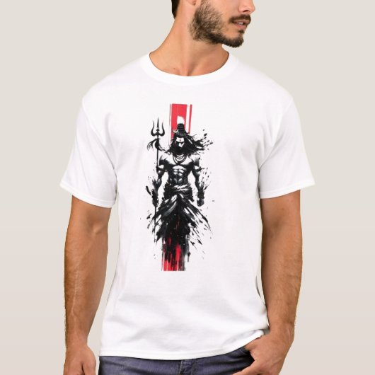 Void-Born Mahadev The Crimson Axis When Silence Ta T-Shirt (Vorderseite)