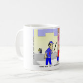 Void Graffiti Funny Police Cartoon Geschenke & T-S Kaffeetasse (Vorderseite Links)