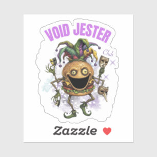 Void Jester Club - Freund Burger Aufkleber