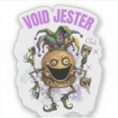 Void Jester Club - Freund Burger Aufkleber (Vorderseite)