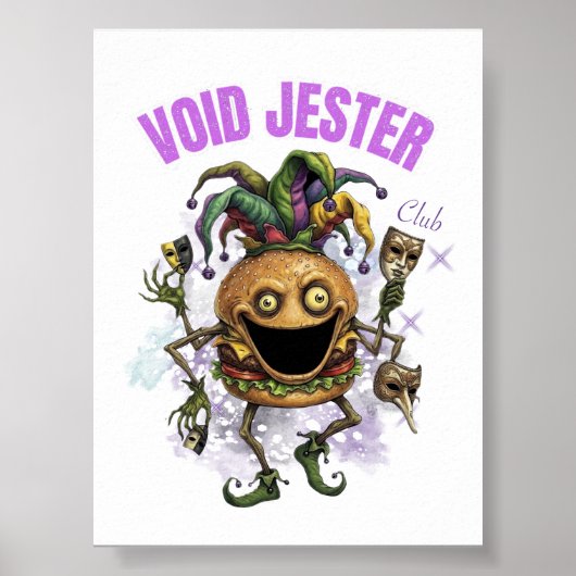 Void Jester Club - Freund Burger Poster (Vorne)