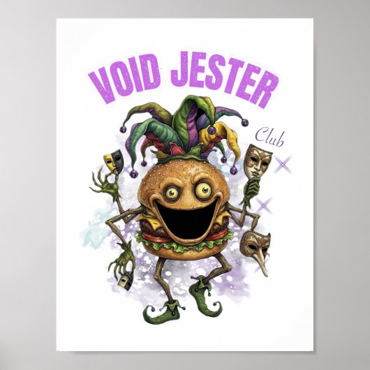 Void Jester Club - Freund Burger Poster (Vorne)