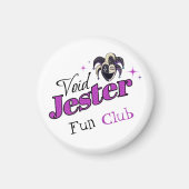 Void Jester Club – Lachender Chaos-Narr Magnet (Vorne)