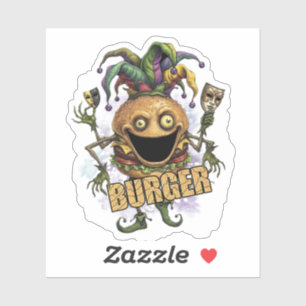 Void Jester Freund Burger Aufkleber
