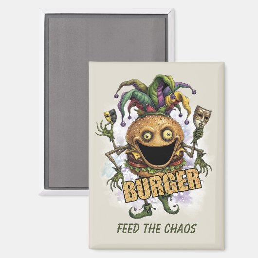Void Jester Freund Burger Magnet (Vorderseite/Rückseite)