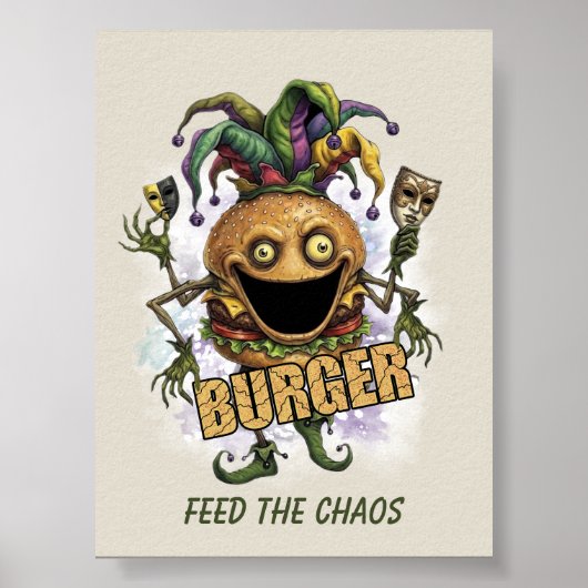 Void Jester Freund Burger Poster (Vorne)