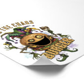 Void Jester Freund Burger weiß Poster (Ecke)