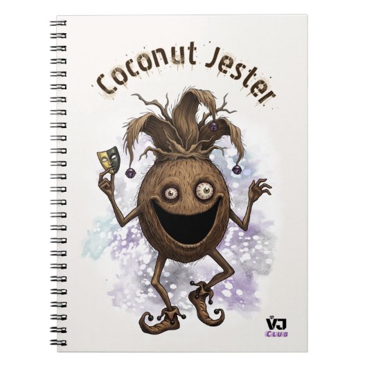 Void Jester Freund Kokosnuss Notizblock (Vorderseite)