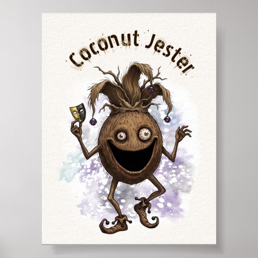 Void Jester Freund Kokosnuss Poster (Vorne)