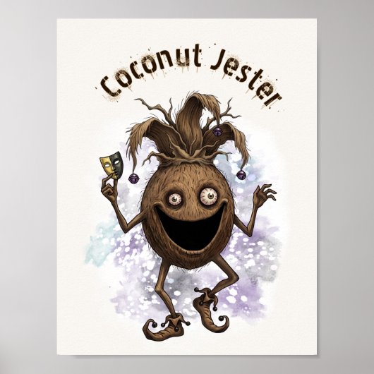 Void Jester Freund Kokosnuss Poster (Vorne)