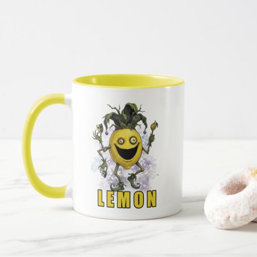 Void Jester Freund Lemon Tasse (Mit Donut)