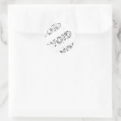 void_static runder aufkleber (Tasche)